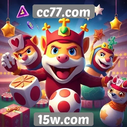 Diversidade de jogos disponíveis no cc77.com