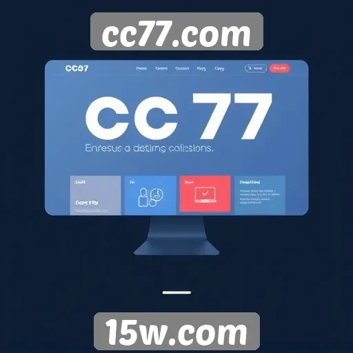 Evolução do design de interface no site cc77.com